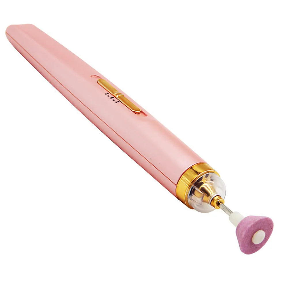 Vibe Geeks 5 IN 1 Electric Nail Drill Kit Full Manicure and Pedicure Tool - USB Rechargeable