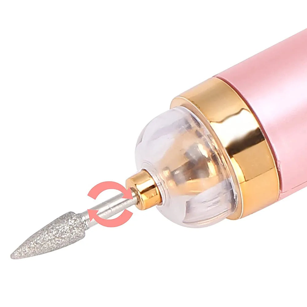 Vibe Geeks 5 IN 1 Electric Nail Drill Kit Full Manicure and Pedicure Tool - USB Rechargeable