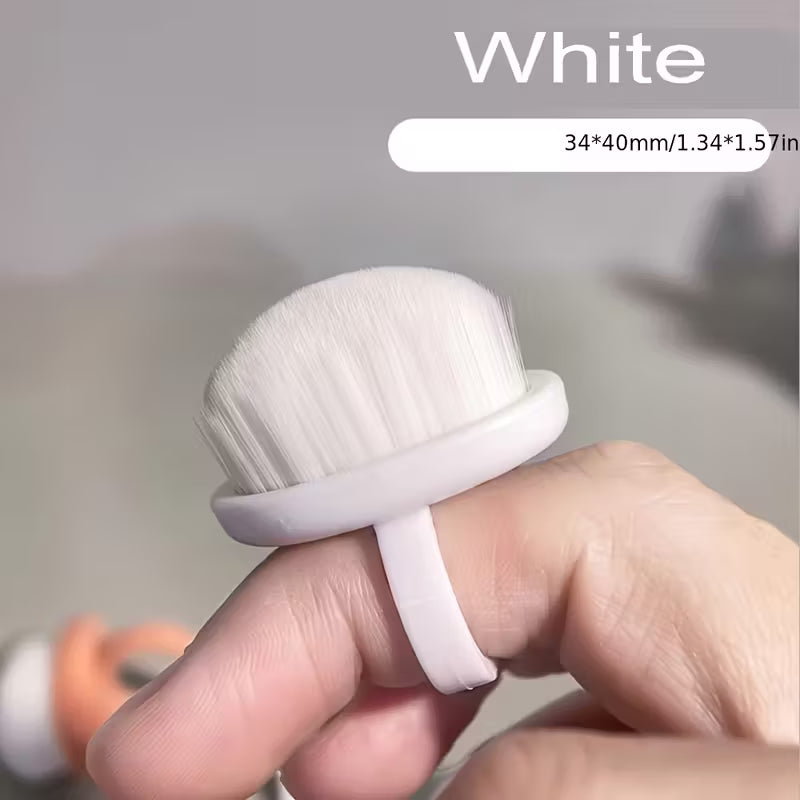 Dust Remover Brushes Ring-Shaped Manicure & Pedicure Tool with Soft Bristles-1